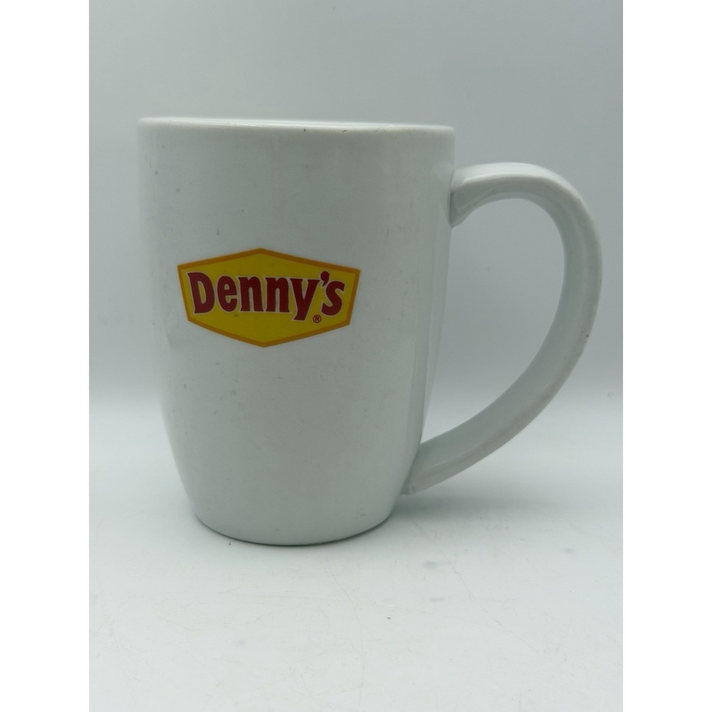 Denny's Restaurant Coffee Mug Oneida White Ceramic Advertising Cup
